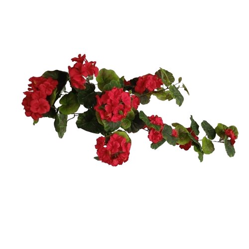 Sztuczny zwis Muszkat czerwony, 68 cm