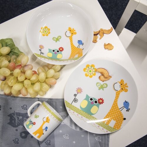 Orion Otroški plitki krožnik Žirafa, 21 cm