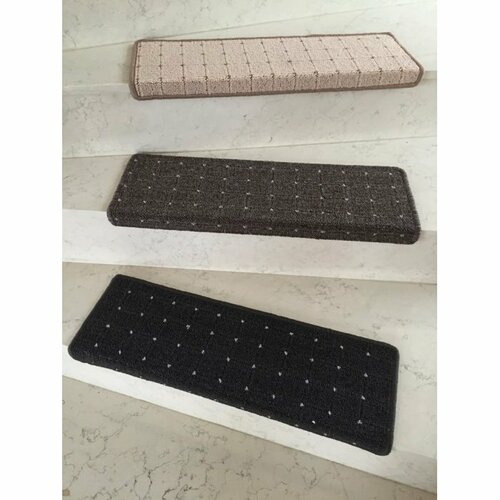 Udinese lépcsőszőnyeg, téglalap, barna, 24 x 65 cm