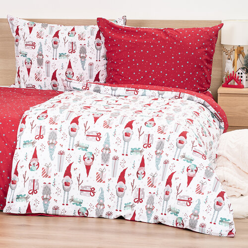 4Home Pamut ágynemű Christmas Elf , 140 x 200 cm,70 x 90 cm