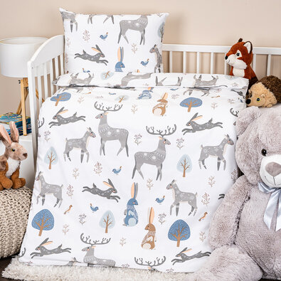 4Home Otroško bombažno posteljno perilo Bohowoodland, 100 x 135 cm, 40 x 60 cm