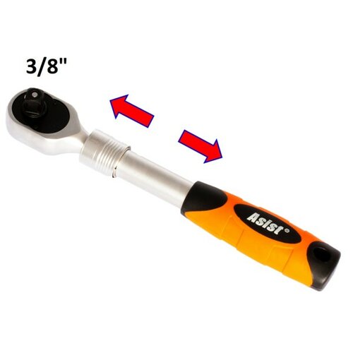 Asist AR26-3302 teleszkópos racsni 3/8" termék 2. képe