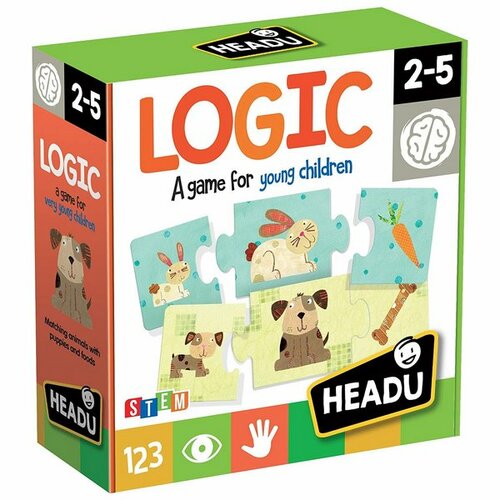 Headu Puzzle Logic Zvířátka 12x3 dílky