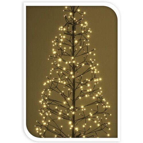 Vonkajšie dekoračné osvetlenie Stromček, 120 cm, 160 LED, teplá biela