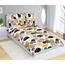 Lenjerie de pat din bumbac Bellatex Pebble mustar, 140 x 200 cm, 70 x 90 cm