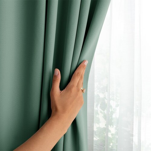 Restilo Draperie Blackout EYELETS mentol, 140 x 245 cm