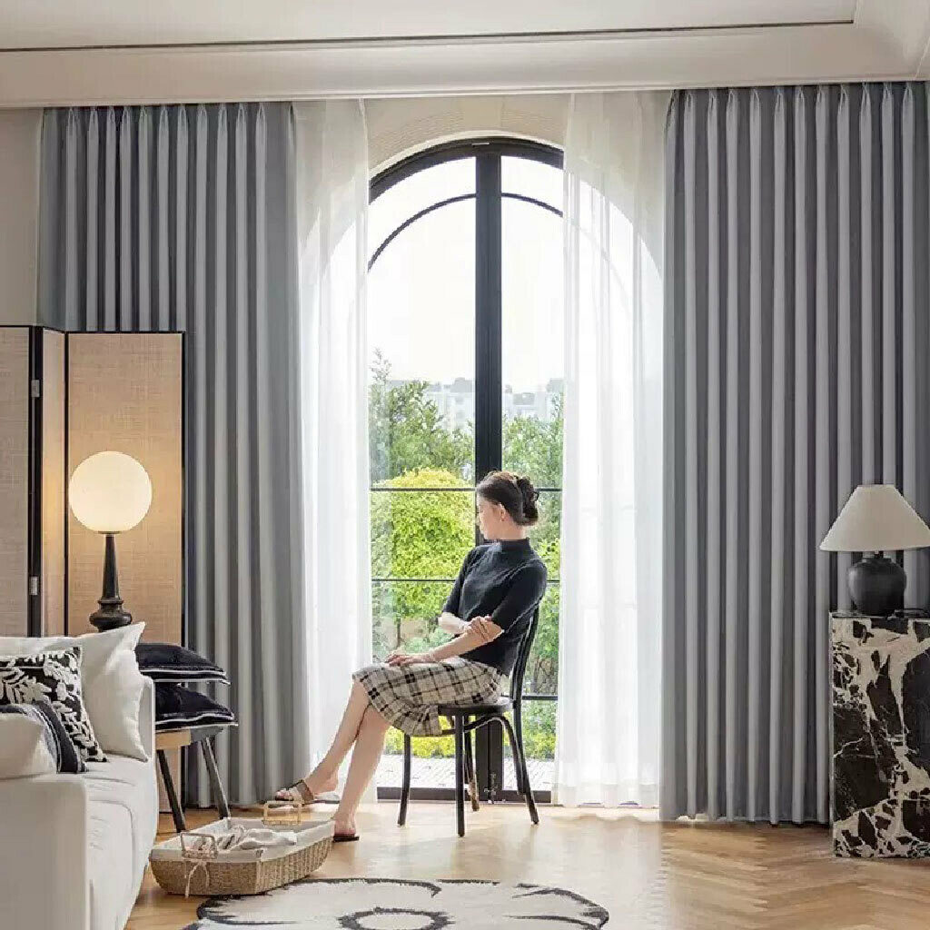 ARÔME HOME Zasłona zaciemniająca ciemnoszara, 135x 245 cm