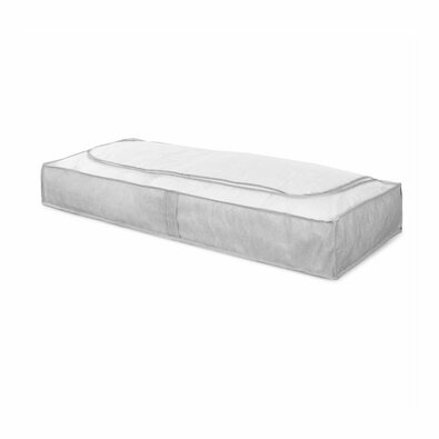 Compactor Nizka tekstilna shranjevalna škatlaBoston, 107 x 46 x 16 cm, siva