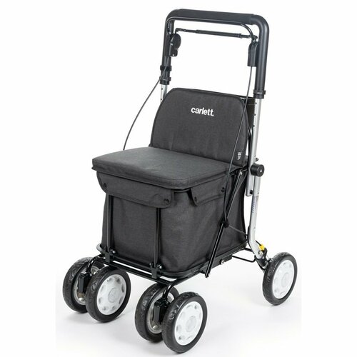 Carlett Senior Comfort nakupovalna torba nakolesih 29 l, temno siva