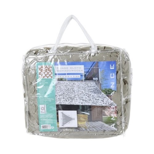 Тіньовий тент сонцезахисний, бежевий, 360 x 360x 360 см