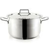 Orion Edelstahlkasserolle mit Deckel Anett 6,2 l
