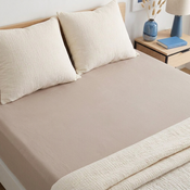 4Home jersey prestieradlo MAKO kávová, 90–100 x 200 cm