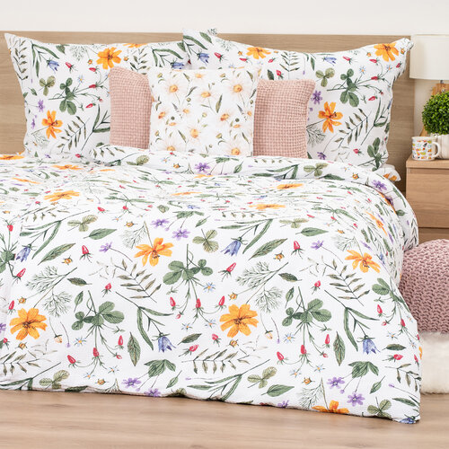 4Home Wildflower Bliss krep posteljnina, 140 x 220 cm, 70 x 90 cm