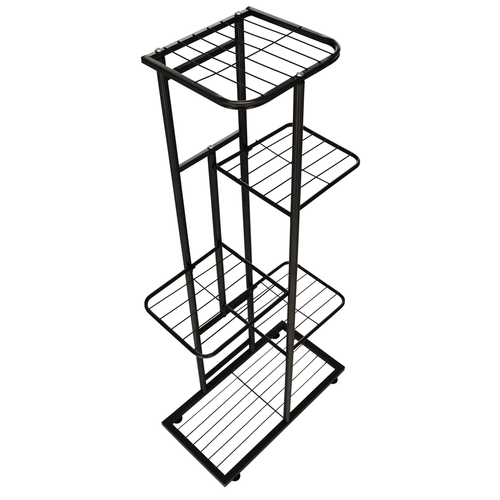 Bamir 1 virágállvány, sötétszürke, 43 x 22 x 98 cm
