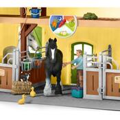 Schleich 42485 Stáj pro koně s příslušenstvím, 60 x 40 x 29,5 cm
