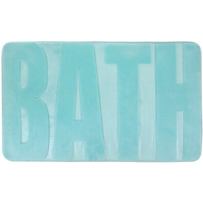 Covor de baie Bath turcoaz, 45 x 75 cm