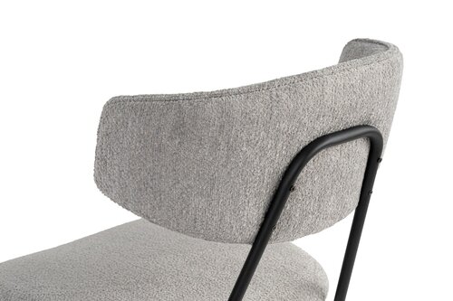 Set de scaune de sufragerie Nancy Grey and Black,2 buc.