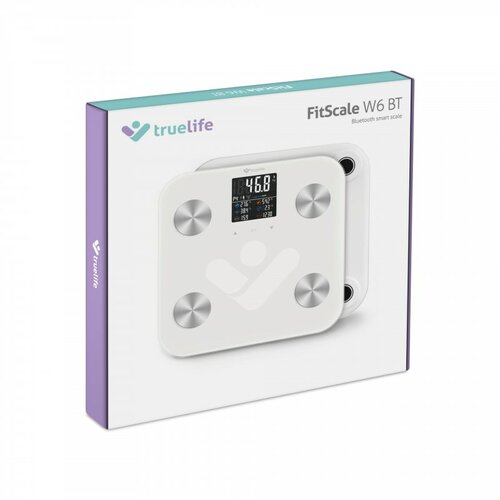 TrueLife FitScale W6 BT waga osobista z Bluetooth,biała