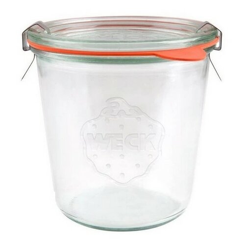 Weck 6-teiliges Set von Einmach-Gläsern 580 ml mit Zubehör, D. 100 mm