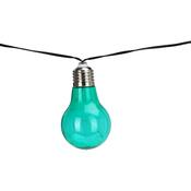 ProGarden Solárna reťaz Žiarovky farebná, 2 m, 10 x 5 LED