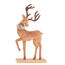 Різдвяна прикраса Олень зі штучної шкіри 29 см,варіант II