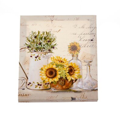 Obraz na płótnie Bouquet of sunflowers, 25 x 30 cm