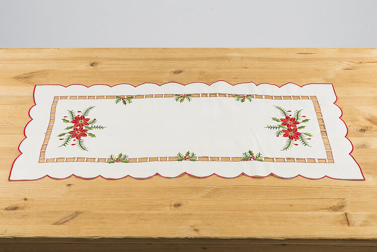 Vianočný obrusový behúň Cezmína, 37 x 86 cm