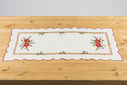 Vánoční ubrusový běhoun Cesmína, 37 x 86 cm