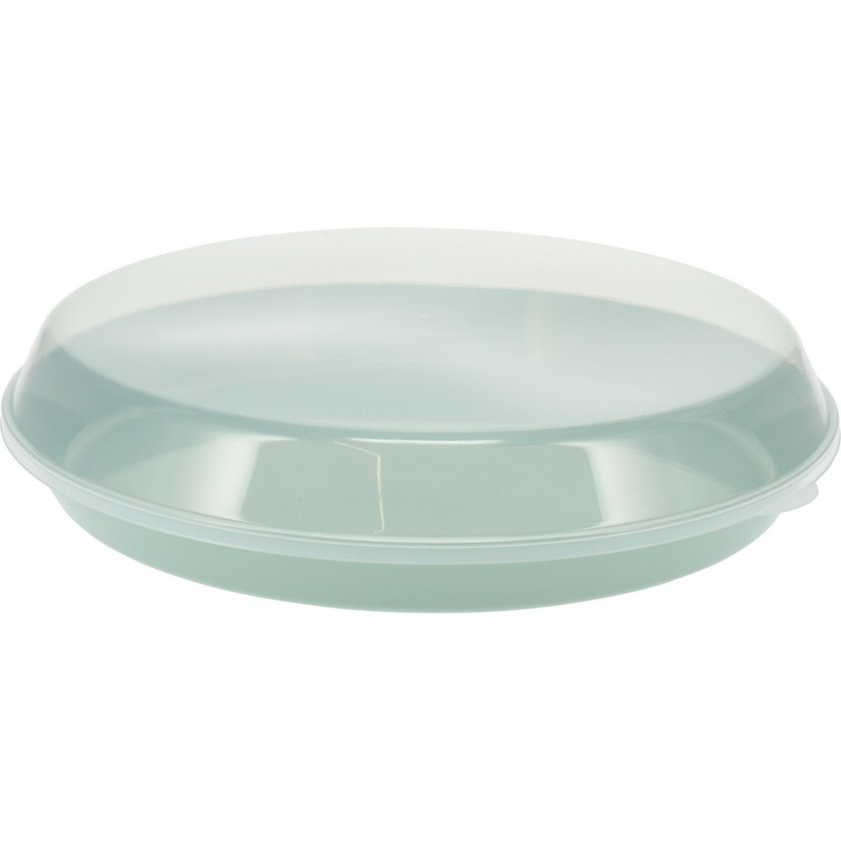EH Plastikowa miska do serwowania z pokrywką 35,5x 8,5 cm, zielona
