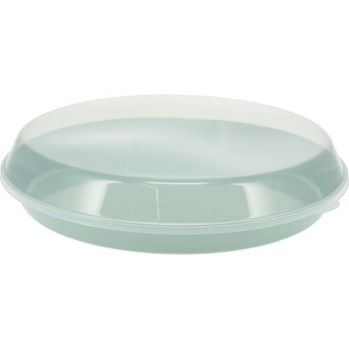 EH Szervírozó műanyag tál, fedéllel 35,5 x 8,5 cm, zöld