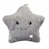 Domarex Poduszka Shiny Star LED szary, 40 x 35 cm