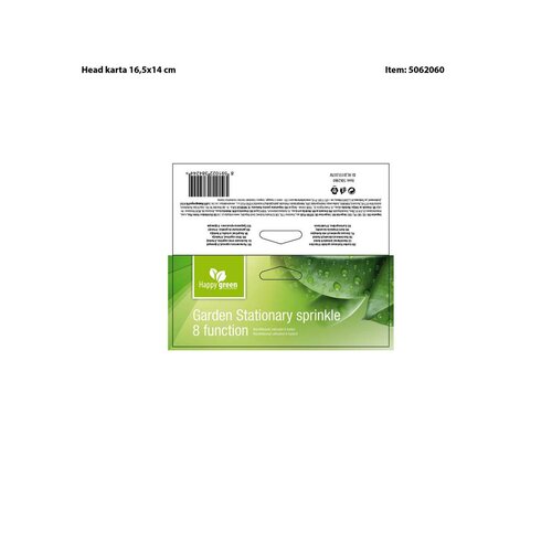 Happy Green Pulverizator de grădină cu 8 funcții,verde