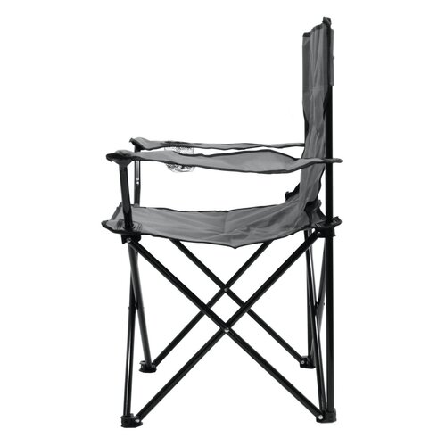 Cattara 13447 Kempingová skladacia stolička Bari, sivá, 49 x 39 x 84 cm