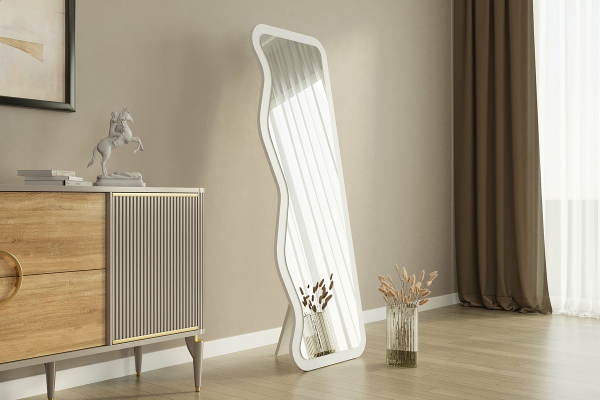Zrkadlo Asel White 50 x 160 cm