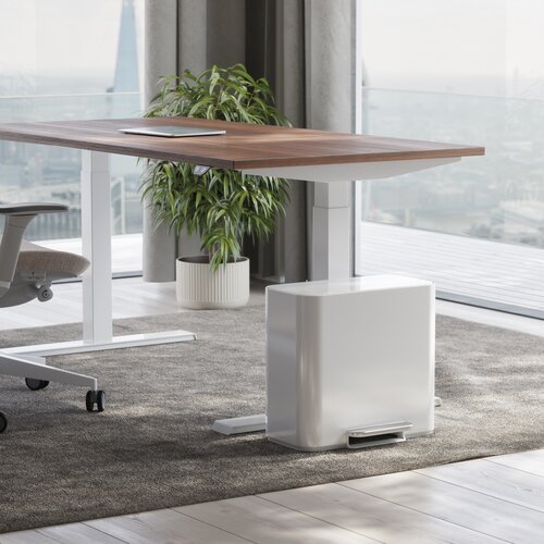 Simplehuman Mini pedálový odpadkový kôš na triedený odpad 15 l, biela