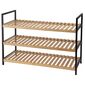Suport pentru pantofi Bamboo, 3 rafturi, 70 x 48,5 x 30 cm