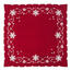 Vánoční ubrus Vánoční hvězda červená, 120 x 140 cm