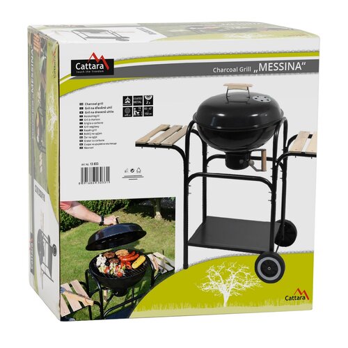 Cattara Grill na węgiel drzewny Messina, 93 x 102 x 47 cm