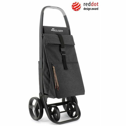 Levně Rolser Nákupní taška na kolečkách Clec Termo Eco 8 Plus Carbon, černá
