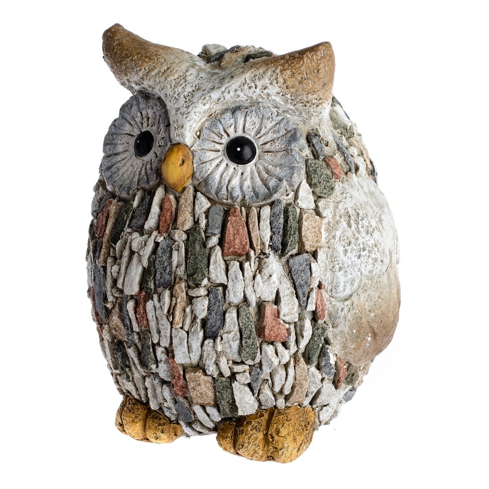 Obrázok Záhradná dekorácia Dakls Garden Deco Owl With Stones, výška 22 cm