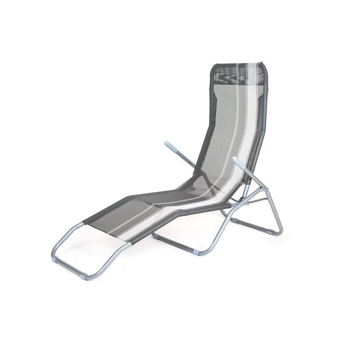 Happy Green Leżak plażowy antracytowy, 142 x 60 x 96 cm