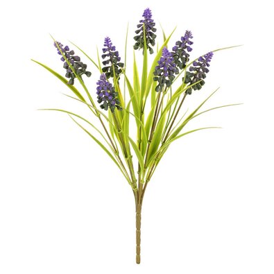 Buchet artificial de zambile violet închis, 7capete, 15 x 15 x 33 cm