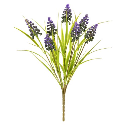 Umělá kytice Modřenec, 7 hlav, 15 x 15 x 33 cm