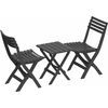 Set mobilier balcon Duramax 3 buc, antracit