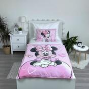 Jerry Fabrics Dětské bavlněné povlečení do postýlky Minnie Powder pink