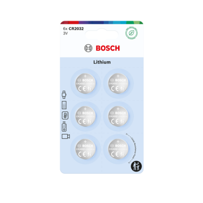 Bosch Baterie Lithium CR2032, 6 ks