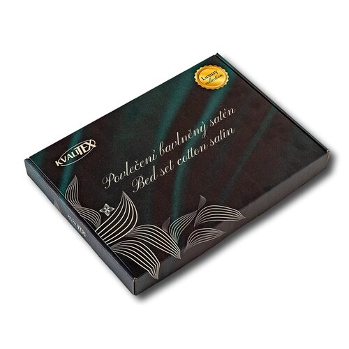 Kvalitex Saténové povlečení Jaro zelená, 140 x 200 cm, 70 x 90 cm