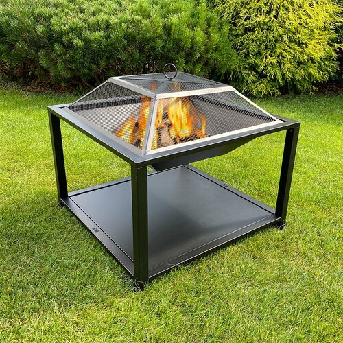 Avenberg Arizona többfunkciós tűzrakóhely +  elektromos szúróval ellátott grill, 63 x 63 cm