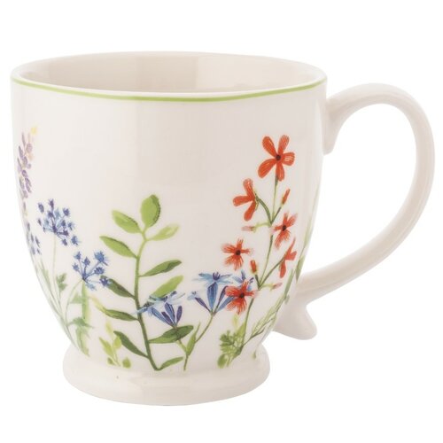Altom Porcelanowa filiżanka jumbo na nóżce NatureAwakening 450 ml