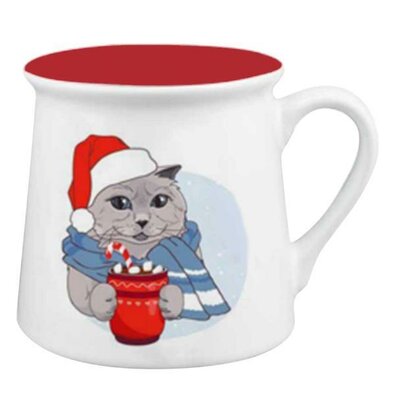 Cană din ceramică Toro Xmas Cat,  290 ml